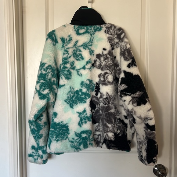 FP Movement Hit The Slopes Printed Fleece Jacket - Minty Fresh Duet Combo - Picture 9 of 9